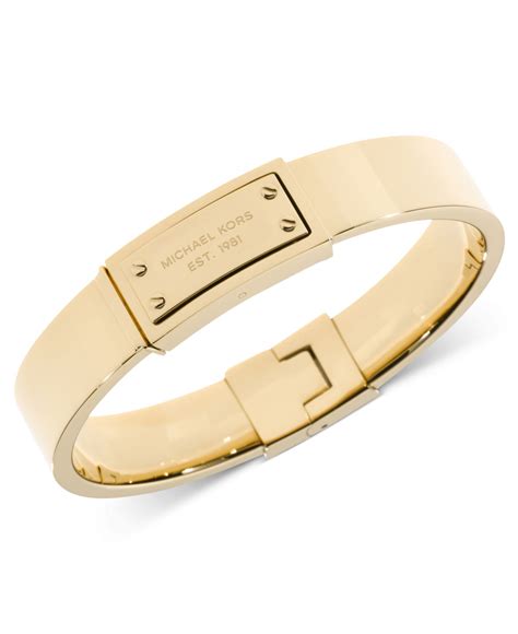 michael kors extra wide gold tone cuff bracelet